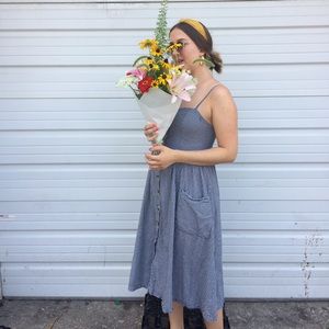 BDG Gingham Midi Dress